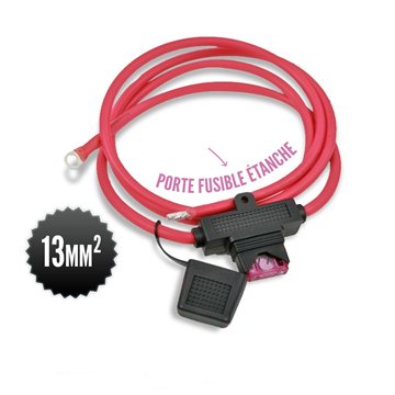 13mm² cable for solar controller with waterproof fuse
