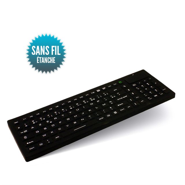 Wireless waterproof rigid keyboard