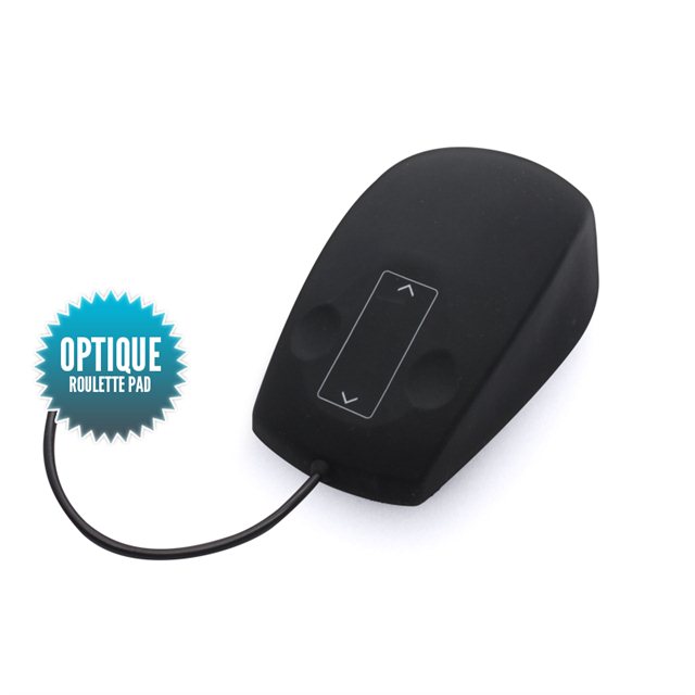 Wired USB optical waterproof mouse with pad wheel