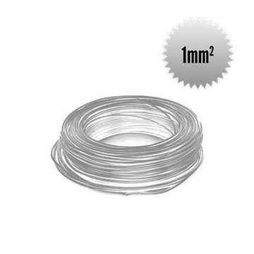 Single core wire H05 V-K 1 mm² white coil 100m