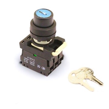 Key switch for remote control circuit breaker 