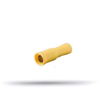 20 round yellow female insulated lugs 4 to 6 mm²