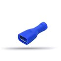 20 blue insulated flat female cable lugs 1.5 to 2.5 mm² thickness 0.8 mm