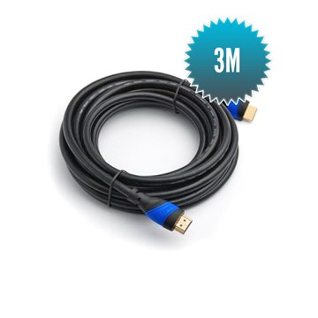 Câble HDMI - HDMI 3m Câble 24+1 grande vitesse (1080p Full HD 3D)