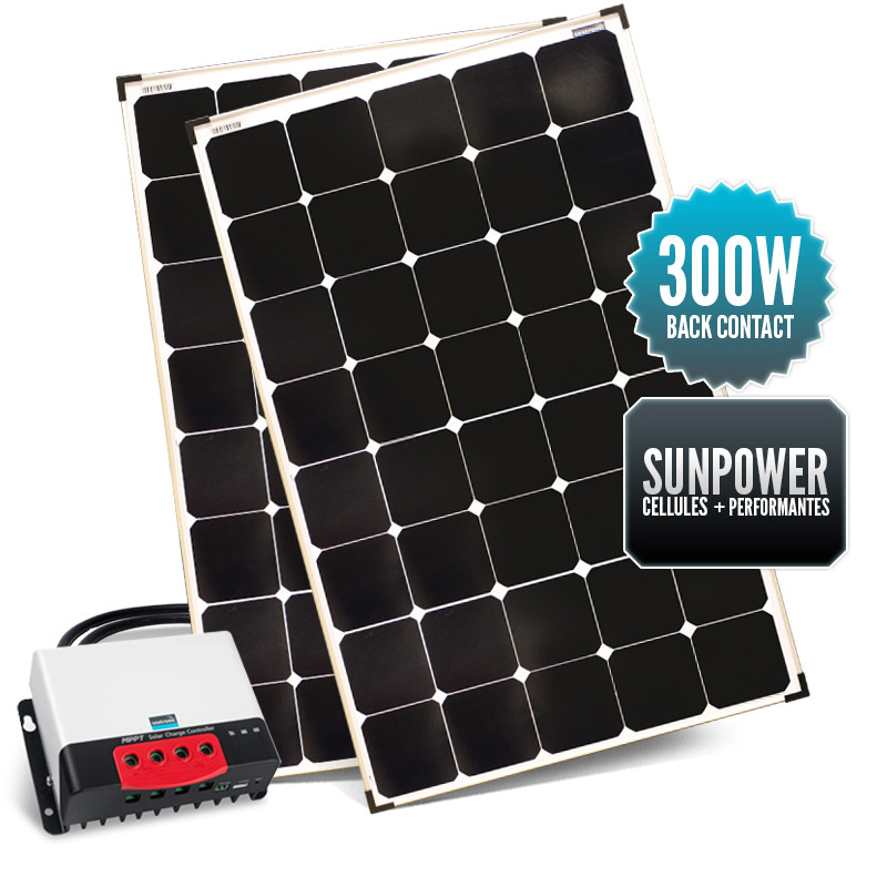Kit solaire rigide Sunpower MPPT 300w