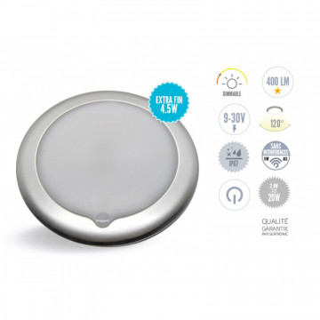 Extra slim surface-mounted LED ceiling light with touch button