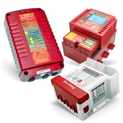 Battery-to-battery charger: Optimizing recharging of auxiliary battery banks